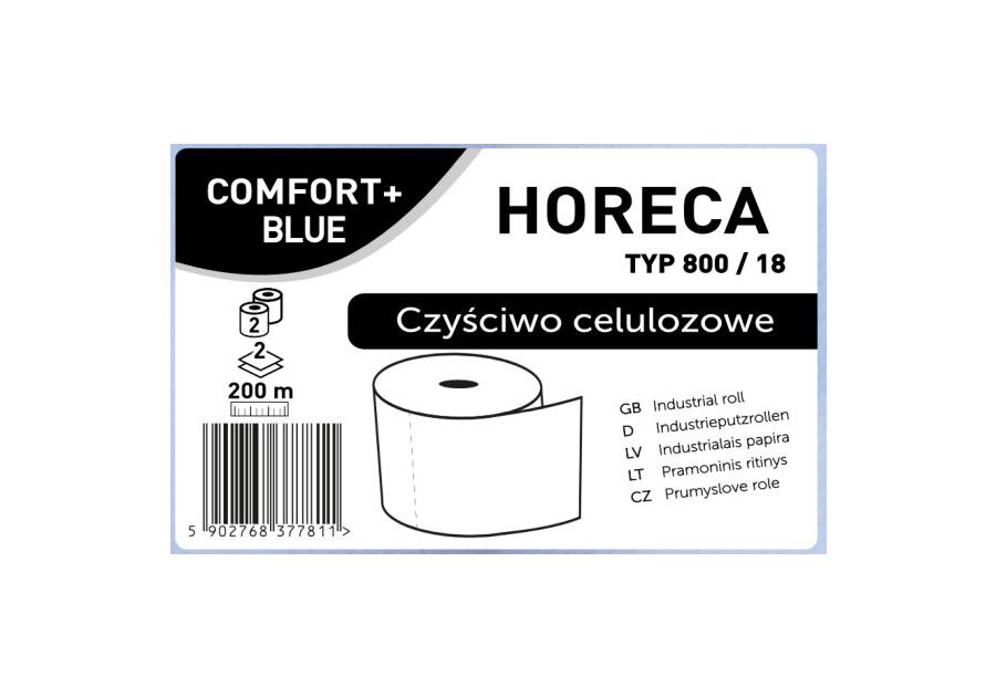 Zdjęcie: Czyściwo papier niebieski typ 800/18 2 rolki 2-warstwowe HORECA COMFORT+