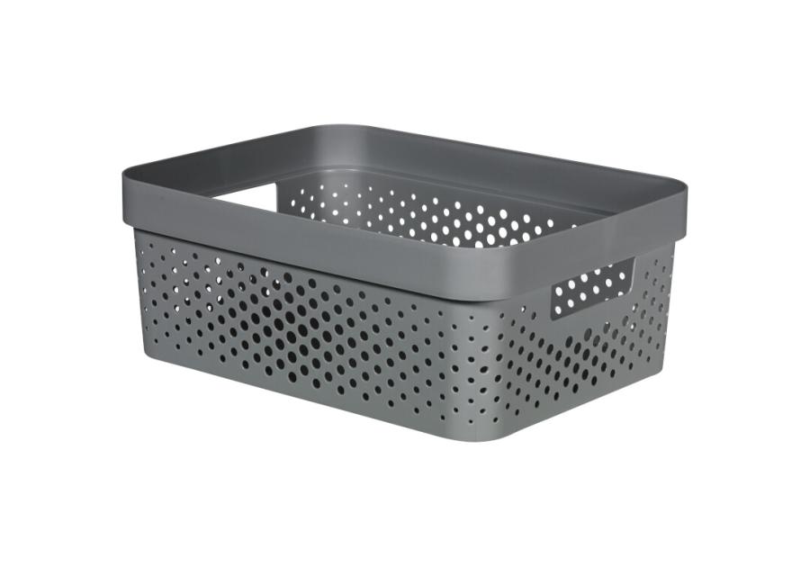 Zdjęcie: Pojemnik ażurowy 11 L Infinity 100% Recykling Eko szary CURVER