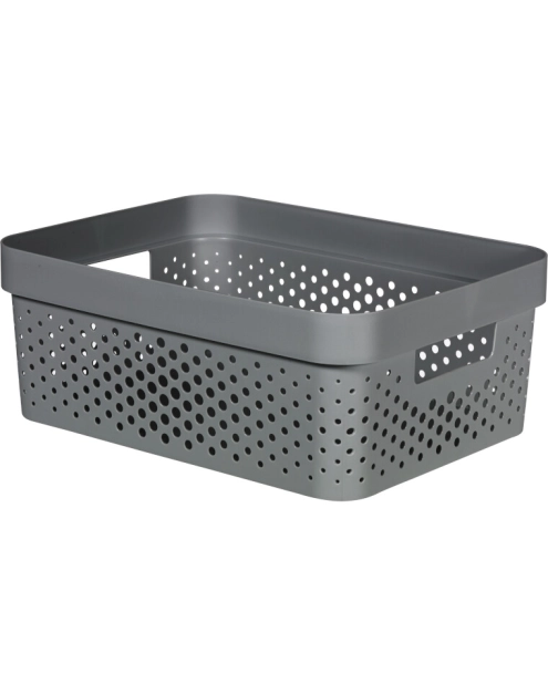 Zdjęcie: Pojemnik ażurowy 11 L Infinity 100% Recykling Eko szary CURVER