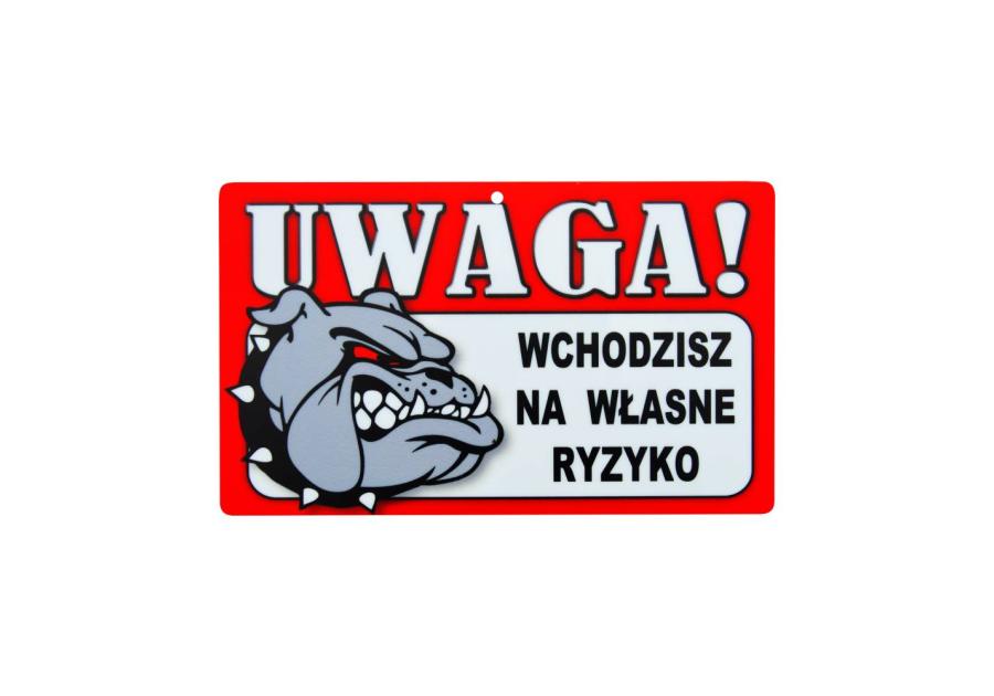 Zdjęcie: Oznaczenie "Uwaga! Wchodzisz na własne ryzyko" płyta METRO