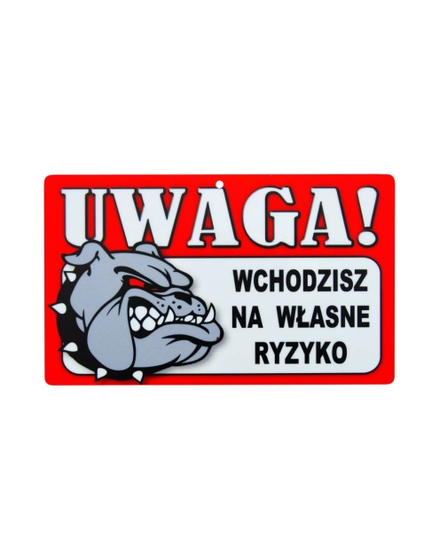 Zdjęcie: Oznaczenie "Uwaga! Wchodzisz na własne ryzyko" płyta METRO