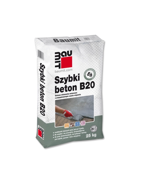Zdjęcie: Mieszanka betonowa Szybki beton B20 25 kg BAUMIT