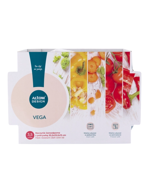 Zdjęcie: Naczynie żaroodporne Vega owalne z pokrywką 3500 ml 33,2x23,2x13 cm ALTOM DESIGN