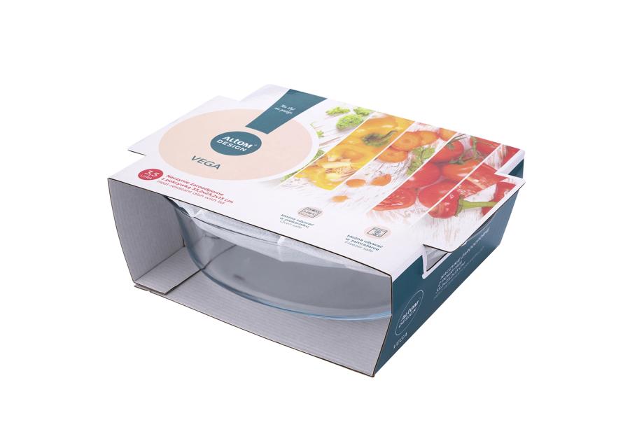 Zdjęcie: Naczynie żaroodporne Vega owalne z pokrywką 3500 ml 33,2x23,2x13 cm ALTOM DESIGN