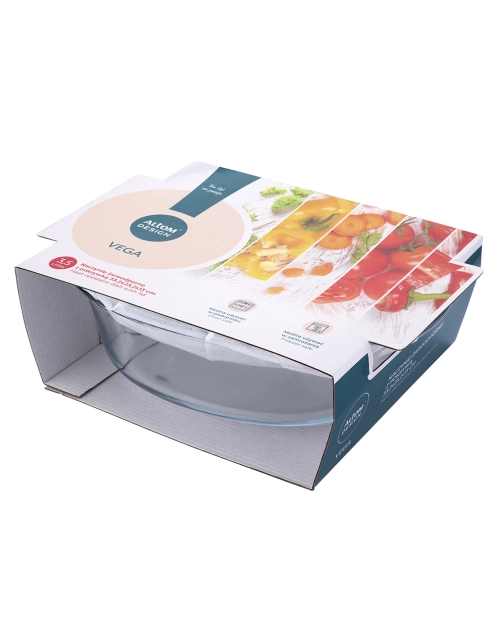 Zdjęcie: Naczynie żaroodporne Vega owalne z pokrywką 3500 ml 33,2x23,2x13 cm ALTOM DESIGN