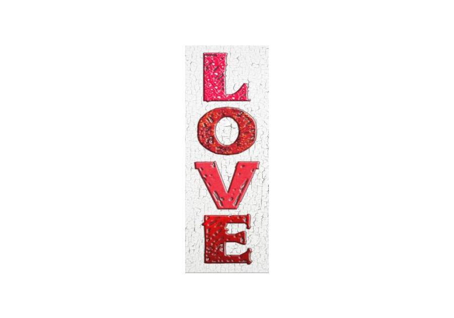 Zdjęcie: Obraz na kanwie Love 20x60 cm BERTONI