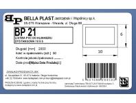 Zdjęcie: Profil dystansowy do klinkieru BP21 6x10 L200 czarny BELLA PLAST
