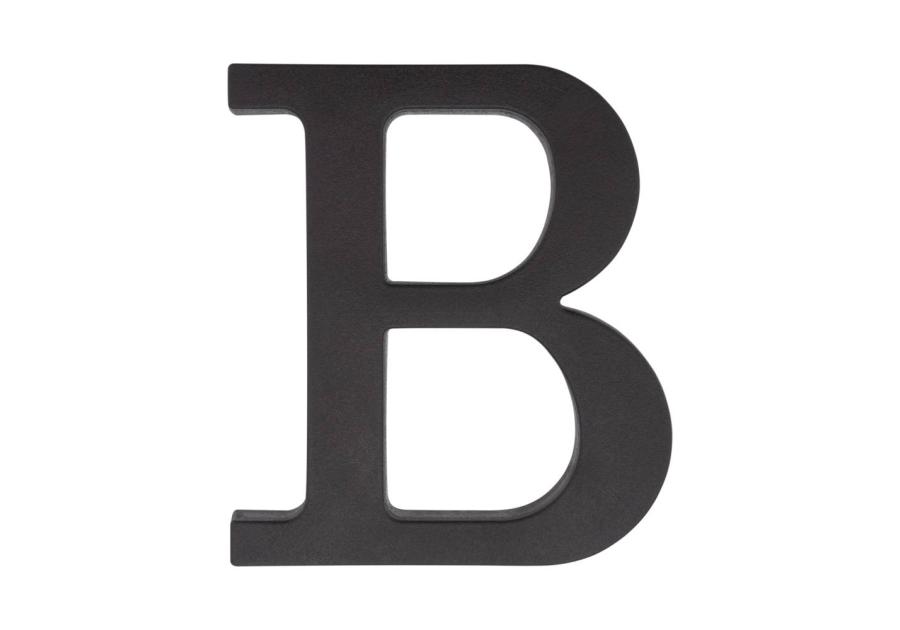 Zdjęcie: Litera "B" plastikowa czarna 90 mm METRO