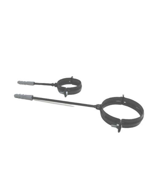 Zdjęcie: Uchwyt rury spustowej metalowy 100x160 mm grafit PROFIL