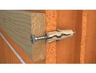 Zdjęcie: Kołek UNO Timber uniwersalny 5x24 mm z wkrętem 3,5x30 mm 40 szt. RAWLPLUG