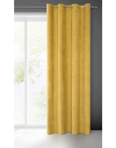 Zdjęcie: Zasłona gotowa Milo 140x250 cm złoty EUROFIRANY