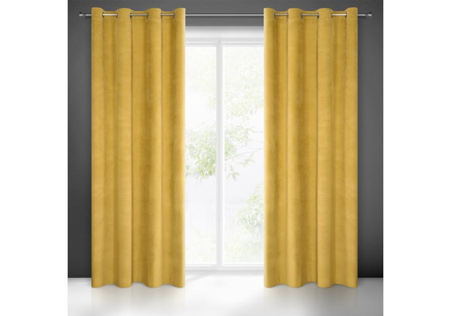 Zdjęcie: Zasłona gotowa Milo 140x250 cm złoty EUROFIRANY