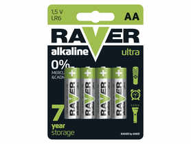 Baterie alkaiczne Ultra AA 4 szt. RAVER