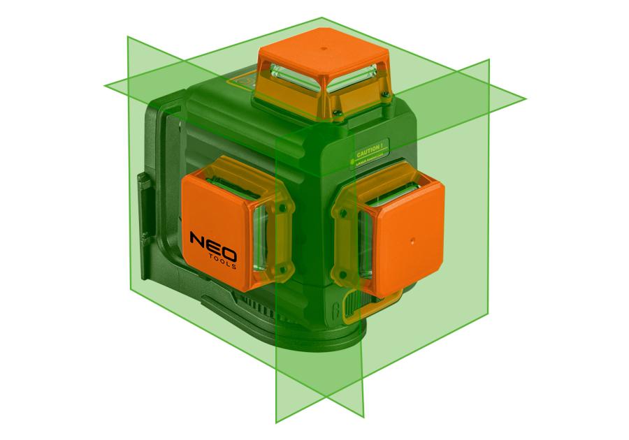 Zdjęcie: Laser 3D, zielony, walizka, tarcza celownicza, magnetyczny uchwyt, ładowarka NEO