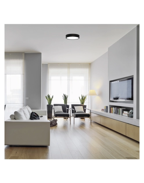 Zdjęcie: Panel LED natynkowy Nexxo, okrągły, czarny, 21W, CCT EMOS