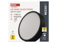 Zdjęcie: Panel LED natynkowy Nexxo, okrągły, czarny, 21W, CCT EMOS