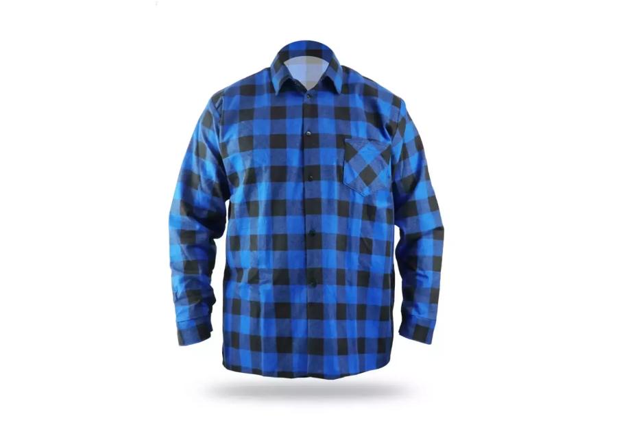 Zdjęcie: Koszulka flanelowa niebieska XL DEDRA