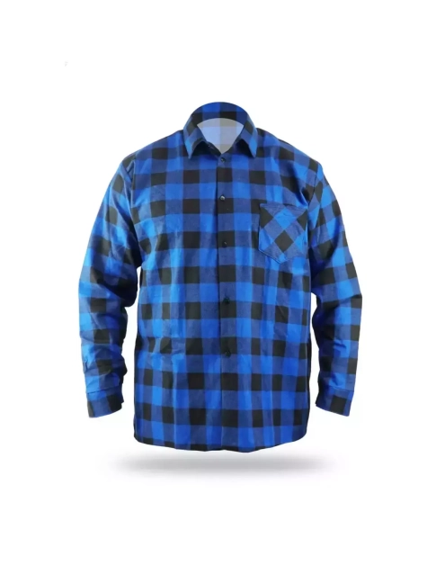 Zdjęcie: Koszulka flanelowa niebieska XL DEDRA