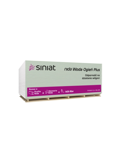 Zdjęcie: Płyta g-k 12,5x1200x3000 mm Nida Woda Ogień Plus SINIAT