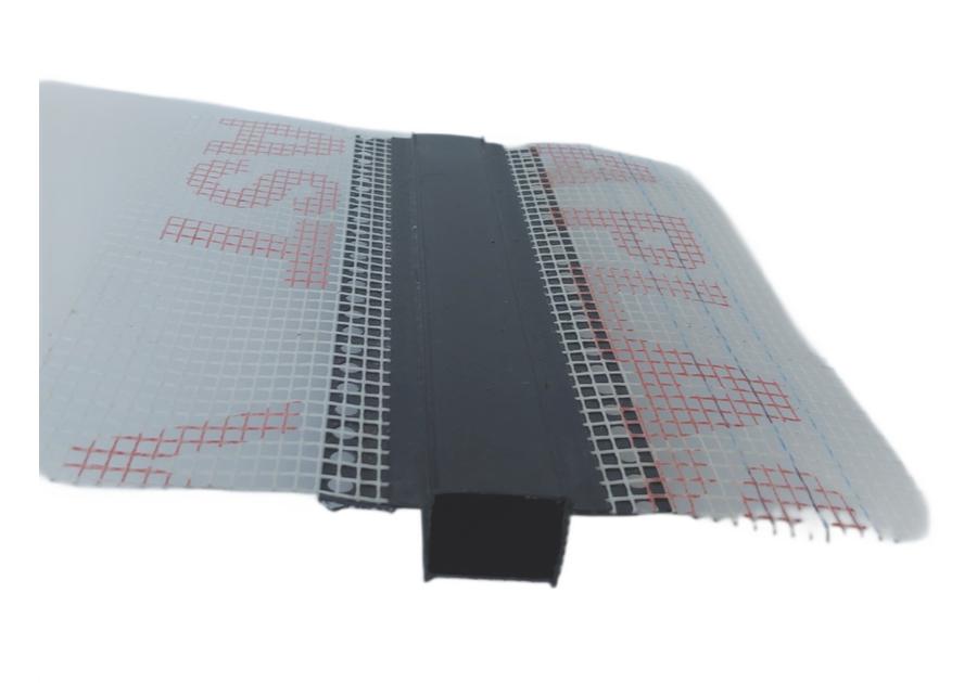 Zdjęcie: Listwa do boniowania PVC z siatką BP11 H3NS L300 szary ciemny BELLA PLAST