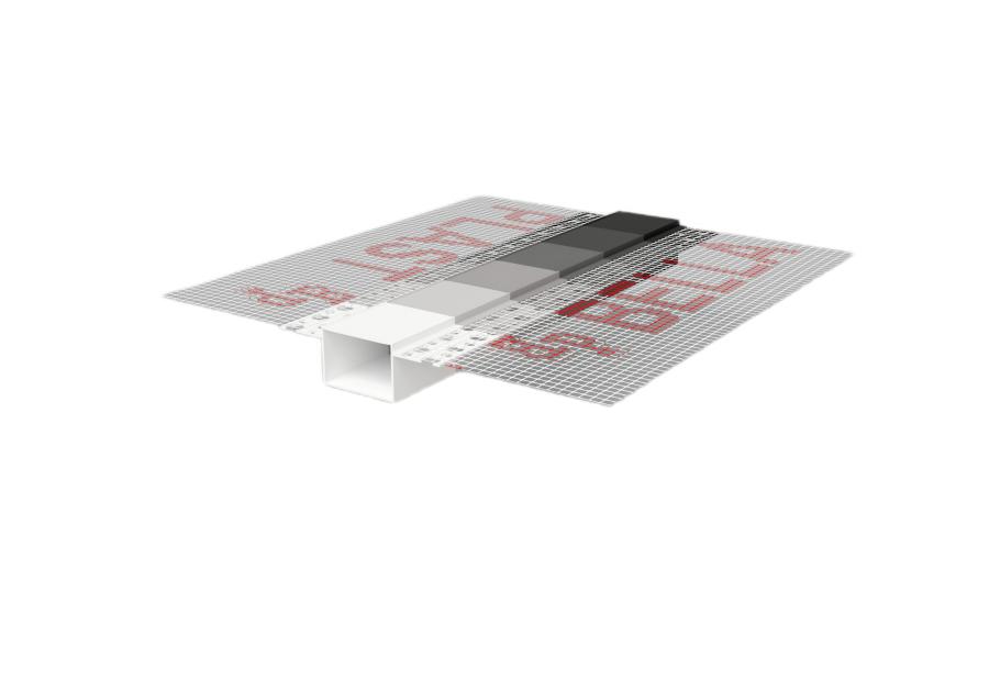 Zdjęcie: Listwa do boniowania PVC z siatką BP11 H3NS L300 szary ciemny BELLA PLAST