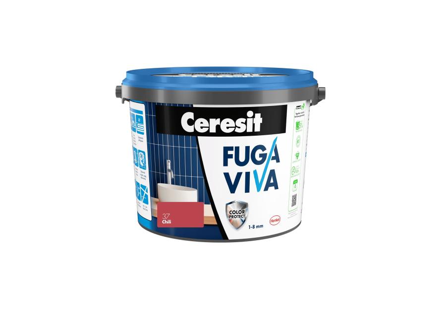 Zdjęcie: Fuga Viva elastyczna cementowa 1-8 mm chili 2 kg CERESIT