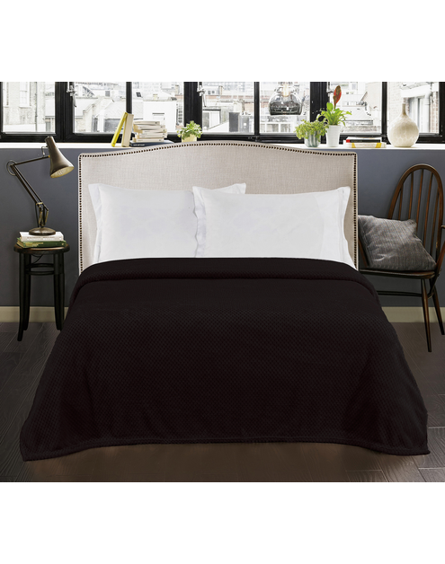 Zdjęcie: Koc Henry black 70x150 cm DECOKING