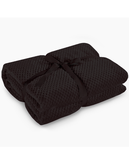 Zdjęcie: Koc Henry black 70x150 cm DECOKING