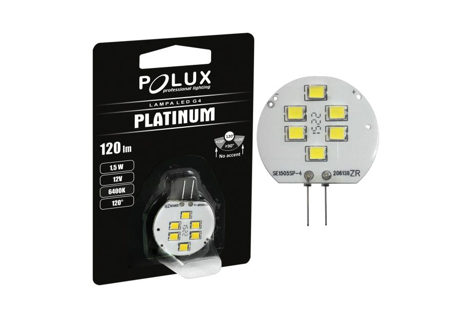 Zdjęcie: Żarnik LED  JC G4 12V 1,5 W 120 lm płaska POLUX