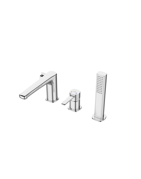 Zdjęcie: Bateria wannowa 3-otworowa Glamour chrom INVENA