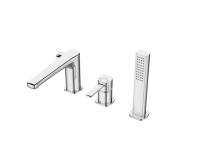 Zdjęcie: Bateria wannowa 3-otworowa Glamour chrom INVENA