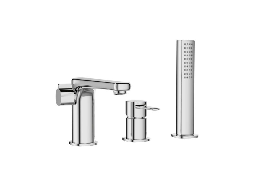 Zdjęcie: Bateria wannowa 3-otworowa Glamour chrom INVENA