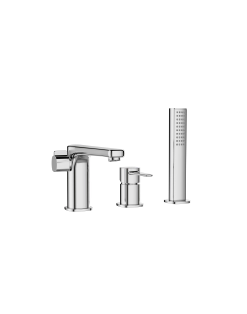 Zdjęcie: Bateria wannowa 3-otworowa Glamour chrom INVENA