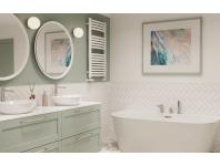 Zdjęcie: Bateria wannowa 3-otworowa Glamour chrom INVENA