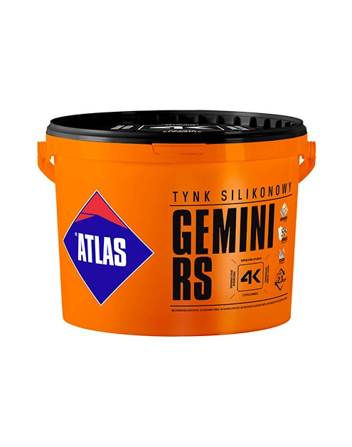 Zdjęcie: Tynk silikonowy Gemini RS baranek 25 kg ATLAS