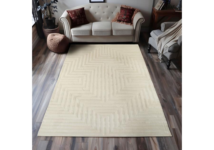 Zdjęcie: Dywan Nebraska labirynt beige 120x160 cm INDAVO