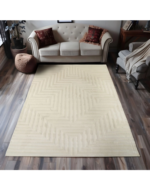 Zdjęcie: Dywan Nebraska labirynt beige 120x160 cm INDAVO