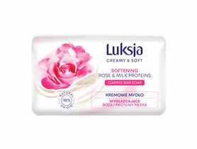 Mydło w kostce Creamy & Soft róża i proteiny mleka 0,09 kg LUKSJA