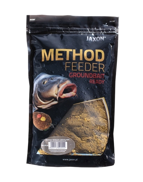 Zdjęcie: Zanęta method feeder ready 750 g banan, wanilia, czekolada JAXON