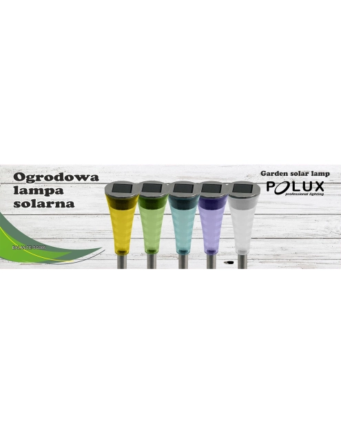 Zdjęcie: Lampa solarna Balance RGB 5 kolorów POLUX
