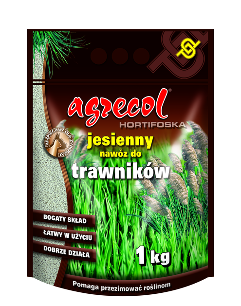 Zdjęcie: Nawóz do trawników i traw ozdobnych jesienny Hortifoska 1 kg  AGRECOL