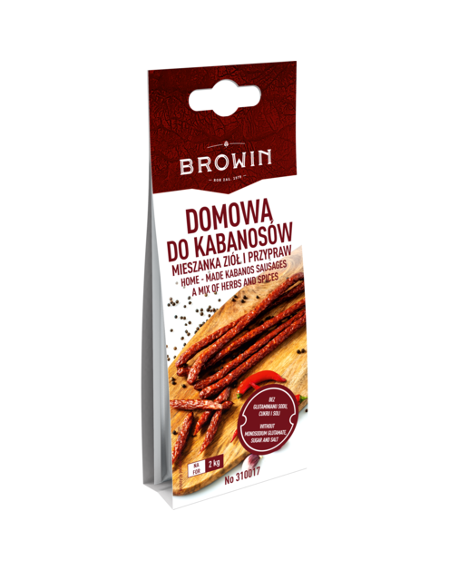 Zdjęcie: Domowa do kabanosów mieszanka ziół i przypraw, 30 g BROWIN
