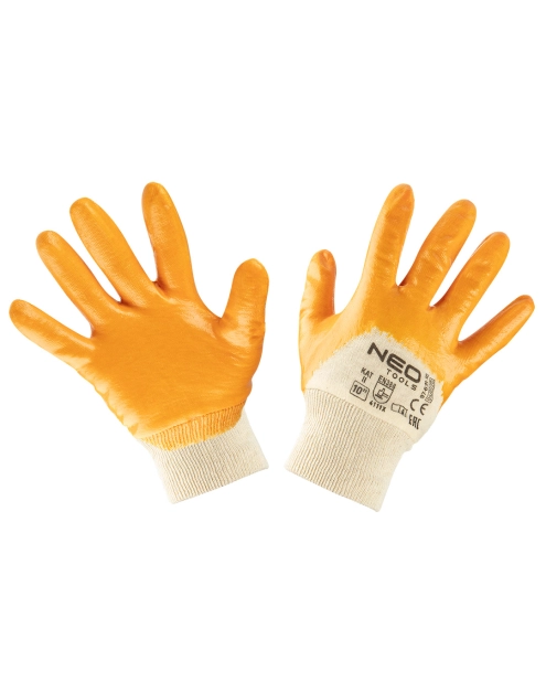 Zdjęcie: Rękawice robocze, bawełna, pokryte częściowo nitrylem, 4111X, rozmiar 10 NEO