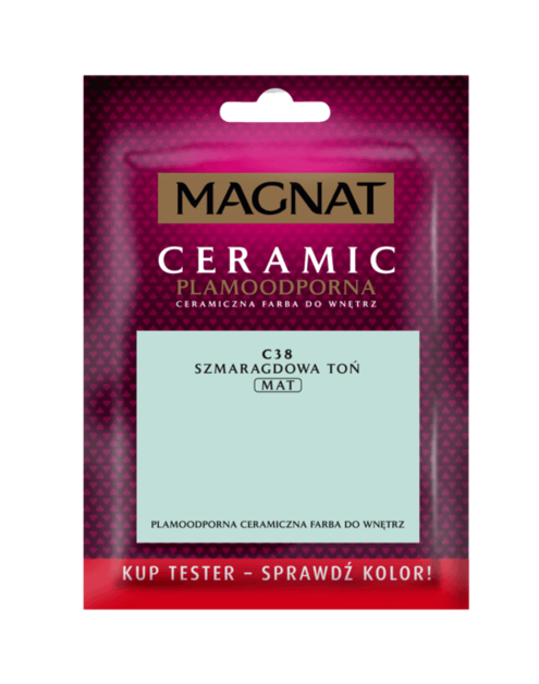 Zdjęcie: Tester farba ceramiczna szmaragdowa toń 30 ml MAGNAT CERAMIC