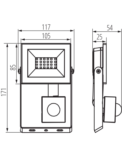 Zdjęcie: Naświetlacz LED Grun NV LED-20-B-SE MILEDO