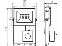 Zdjęcie: Naświetlacz LED Grun NV LED-20-B-SE MILEDO