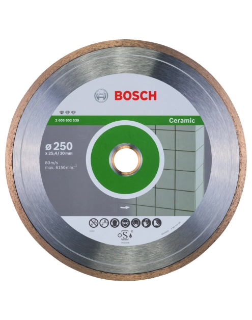 Zdjęcie: Tarcza tnąca diamentowa Standard for Ceramic 250 mm BOSCH
