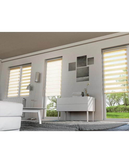 Zdjęcie: Roleta Mini Dzień/Noc 68x215 cm mleczny 214 DECODESIGN