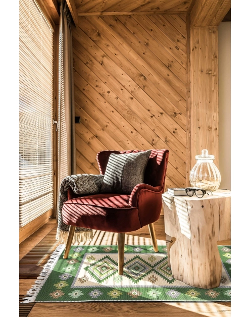 Zdjęcie: Dywan Kilim 60x120 cm zielony MULTI-DECOR