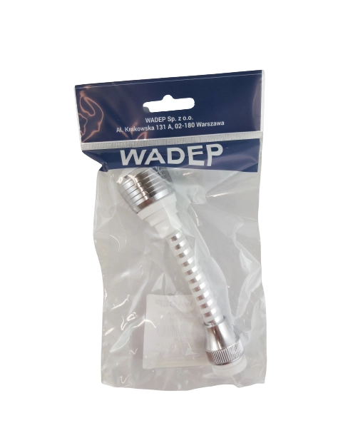 Zdjęcie: Perlator przegubowy chromowany biały - długi WADEP